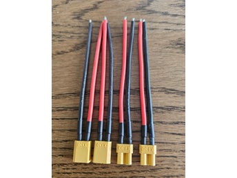 *** 2 par XT30 kontakter med 14 AWG silikon kabel ***
