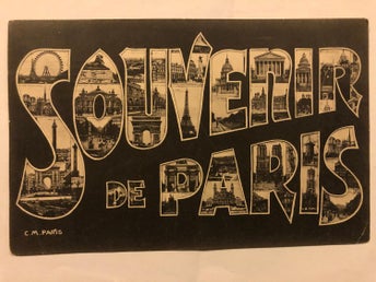 bokstavskort Paris