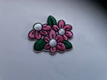 SMÅ FINA BLOMMOR TYGMÄRKE