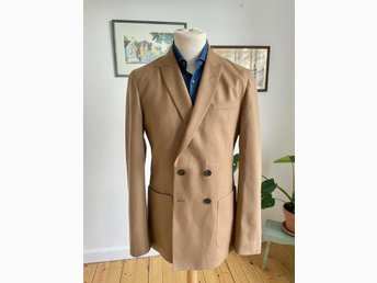 Flanellkavaj i ull, Jaeger. Strl 40L/50L. Tillver..  Köp från ig 