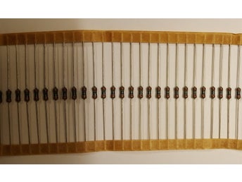 25 st Motstånd (resistorer) metallfilm 390k Ohm 0.6W 1%