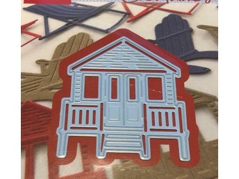 dies metall scrapbooking tiny strandhus