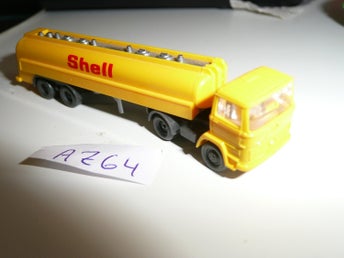 Modelljärnväg Modellbil Z Lastbil oljebil Shell Truck Trailer