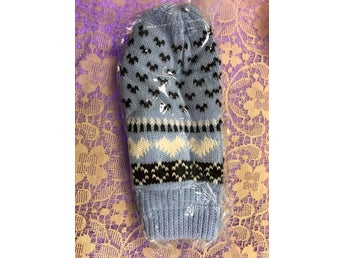 Stickad Vinter Vantar med Fleece Inuti