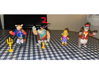 4 Vintage Disney TaleSpin figurer - 2