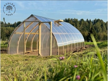 Träväxthus från Garten Dream 3x4m med 4 mm polykarbonatöverdrag