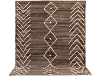 Handvävd Kelim Marocko design, ca 299 × 210 cm