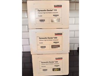 Dynaudio Esotar² 110, 430 och 650 bilhögtalare