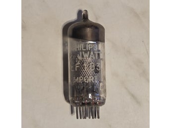 1 st vintage Philips Miniwatt EF183 radiorör