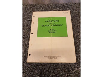 Creature From The Black Lagoon WPC Schematic Manual, 1992