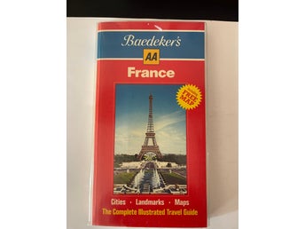 Baedeker's AA France turist guide på engelska /340 sidor /med Karta.26x15 cm