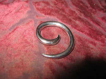 TÖJNING PIERCING 3,5 MM SPIRAL (STAINLESS STEEL)