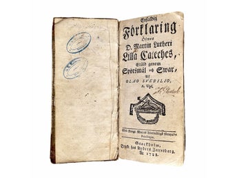 Antik svensk bok från 1788 - Olaus Swebilius / Martin Luthers Lilla Katekes