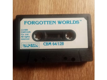 Forgotten Worlds (US Gold - Capcom) Lös Tape - Kassett ->TESTAD<- Commodore 64