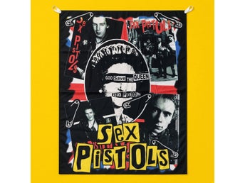 Sex Pistols flagga / väggbonad