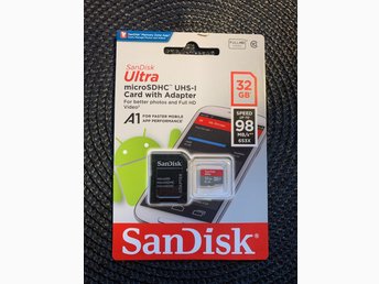 Sandisk Ultra Micro Sdhc Card With Adapter 32gb ᐈ Kop Pa Tradera