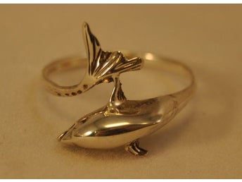 Ring i silver. Delfin Delphine 20