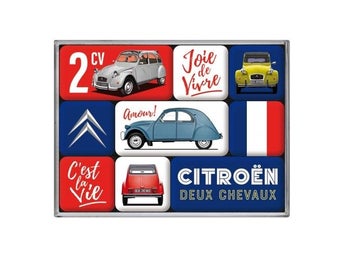Citroen 2 CV - Magneter - 9 st. små trevliga