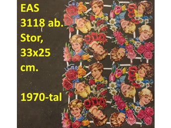 PZB 3118 a&b EAS: Ungdom-par i blommor. HELKARTA bokmärken.1970tal. 33x24c
