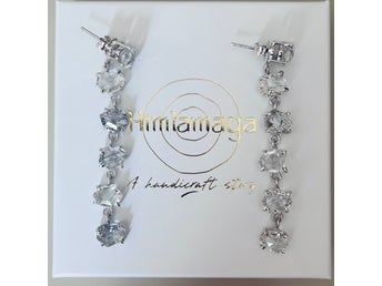 Rutile kvarts örhänge i sterling silver 925
