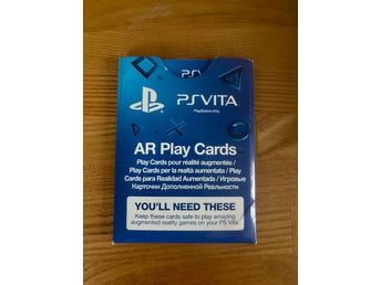 PS Vita AR Play Cards – Komplett originalförpackning (6 kort)