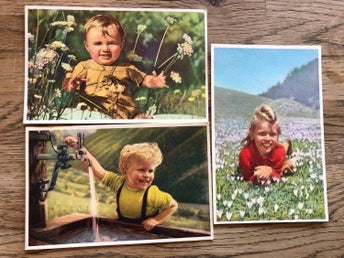 3 fina kort på barn