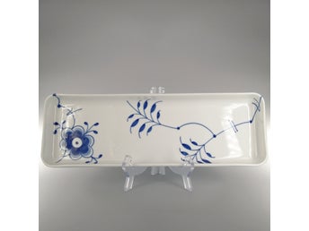 Royal Copenhagen Blå Mega Riflet Fad (36 cm)