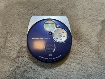 Grundig Squixx CDP4301AS10 Bärbar CD-Spelare Discman Blå Ultra Bass System