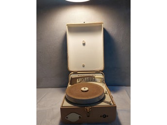Retro Vintage Dux skivspelare i väskmodell typ DG 5209