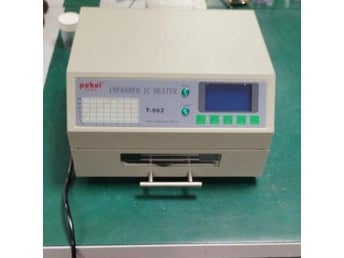 800W 0-280°C Stationär IR återflödesugn med LCD-skärm, kylventiler, rökventiler