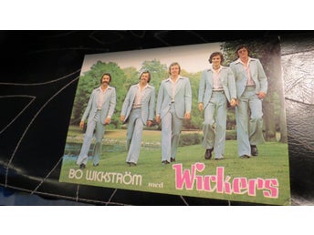 Bo Wickström med Wickers Orkester vykort dansband Trelleborg Skåne