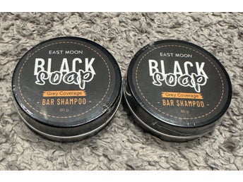 2-pack East Moon Black Soap Bar Schampo