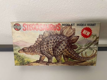 Byggmodell Airfix vintage oanvänd - Stegosaurus dinosaurie