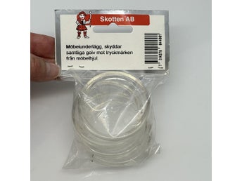874 byggnadsvård 4st retro 44mm MÖBELUNDERLÄGG hjulunderlägg runda plast bricka