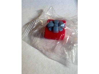 Mini Mochi Squishy röd present / paket Kawaii fidget toy, stressboll present