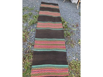 Antik matta handvävd i ylle 2,33 cm x 67 cm