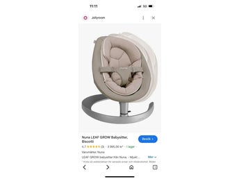 Nuna LEAF GROW Babysitter, Biscotti