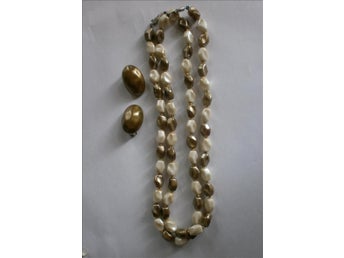 halsband och örhängen,vintage 60-tal