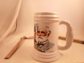 sejdel öl mugg amerikanska flaggan med general robert e lee 75031