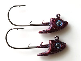 Swimbait Jig Heads 19g with Mustad 6/0 Hooks – Set of 2