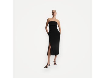Cos Layered Bandeau Midi-klänning