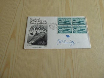 Chester W. Nimitz U.S. Navy 1957 USA FDC WWII