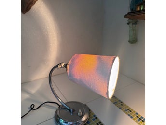 Bordslampa/ vitmetall/ vägglampa/ retro/ vridbar/ lampa