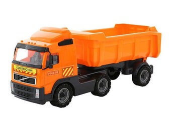 Volvo Tipplastbil Orange 1:16 Polesie 59cm Ny