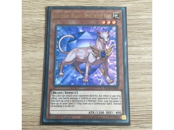 Crystal Beast Amethyst Cat - BLCR-EN048 - Ultra Rare