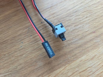 2 x PC Power SW-kabel med strömbrytare