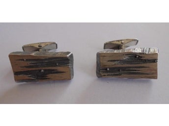 manschettknappar i silver, vintage, Karl Laine