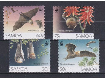 Samoa 1993 Fladdermöss 4v WWF