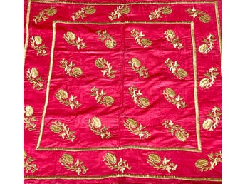 Broderi antik Serma, silke, Osmanska riket, 1600-tal, förgyllt silver tråd