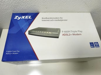 ZyXEL P-660H Triple Play ADSL2+ Modem – Komplett i originalförpackning